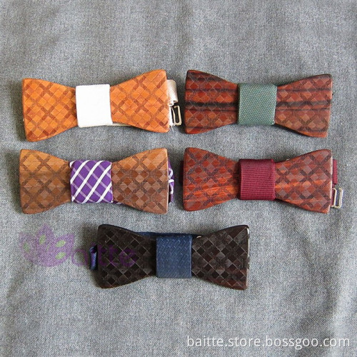 in stock waresale fashion wood trendy bowties